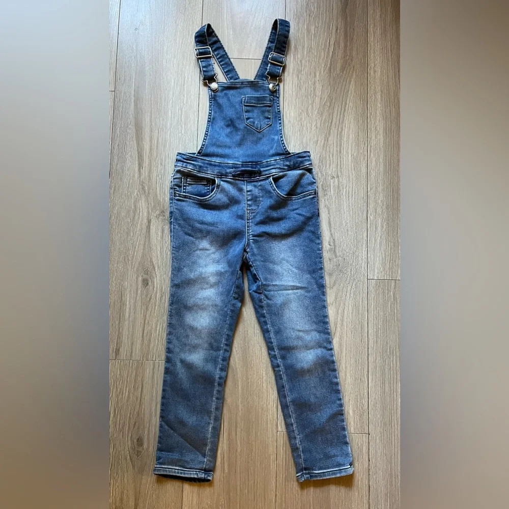 Cat & Jack Super Stretch Denim Overalls Girl's Size 6-6X